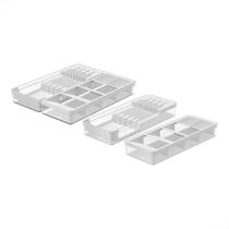 Kit Organização Cozinha Faca Talheres E Utensilhos Branco Ou