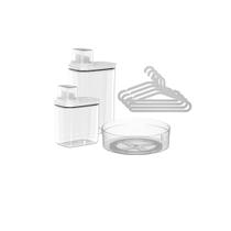 Kit organização de lavanderia 7 peças Ou Linha Flow Kit organização de lavanderia 7 peças Ou Linha Flow
