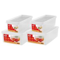 Kit Organizador 2un P + 2un M Saladas Geladeira Hortaliças Ordene