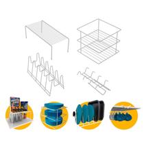 Kit Organizador Branco de Utensílios de Armário Para Cozinha Bal003