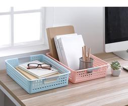 Kit Organizador Cesto Caixa Multiuso Guarda Roupa Escritorio