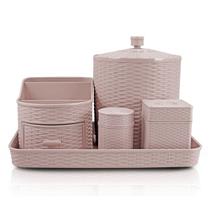 Kit Organizador com 5 Peças Rattan - Jacki Design