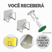 Kit Organizador Cozinha Suporte Porta Esponja Bucha Inox P/ Pia - Escolha Seu Kit