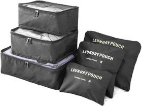 Kit Organizador De Bolsa E Mala De Viagem 6 Peças Kit Organizador De Bolsa E Mala De Viagem 6 Peças