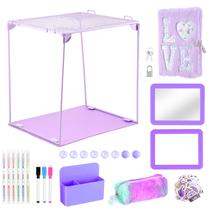 Kit Organizador de Casillero abcGoodefg Morado 28x26x31 cm