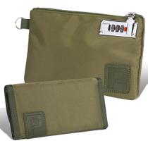 Kit organizador de dinheiro com bolsa com cadeado e estojos com zíper Kit organizador de dinheiro com bolsa com cadeado e estojos com zíper