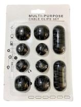 Kit Organizador De Fio Cabos De Celulares Com Diversos Clips Multiuso