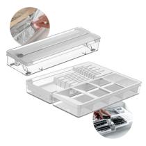 Kit Organizador De Gavetas Para Facas Talheres E Porta Rolos Cozinha Ou Kit Organizador De Gavetas Para Facas Talheres E Porta Rolos Cozinha Ou