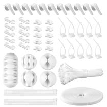 Kit organizador de gerenciamento de cabos CHZHLI Cable Sluve com clipes Kit organizador de gerenciamento de cabos CHZHLI Cable Sluve com clipes