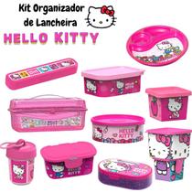 Kit Organizador de Lancheira Hello Kitty Original Potte