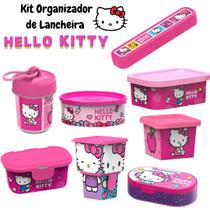 Kit Organizador de Lancheira Hello Kitty Original Potte