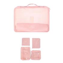 Kit organizador de mala ( 4 peças)rosa