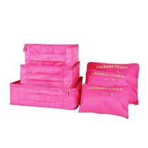 Kit Organizador de Mala com 6 peças - Pink - Loladecor
