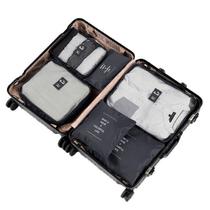 Kit Organizador de Mala com 6 peças Preto