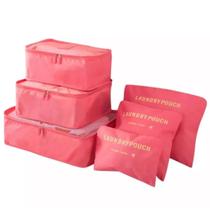 Kit Organizador de Mala de Viagem 6 Peças Necessaire Make Kit Organizador de Mala de Viagem 6 Peças Necessaire Make