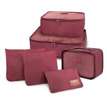 Kit organizador de malas 6 pcs viagem Kit organizador de malas 6 pcs viagem
