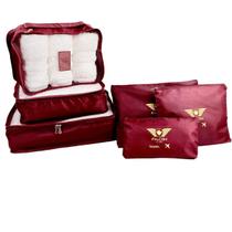 Kit Organizador de Malas 6 Peças Bolsa Bordo Falcon Line