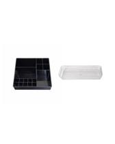 Kit organizador de maquiagem preto+ organizador multiuso Kit organizador de maquiagem preto+ organizador multiuso