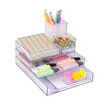 Kit Organizador de Mesa Maxcril com 8 Peças Cristal