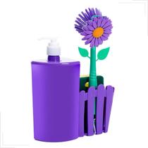 Kit Organizador de Pia Garden Dispenser e Porta Esponja