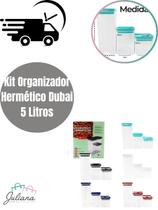 KIT ORGANIZADOR HERMÉTICO Alimento Unitermi Casa Cozinha 5L KIT ORGANIZADOR HERMÉTICO Alimento Unitermi Casa Cozinha 5L