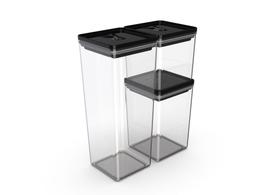 Kit Organizador Hermético Cozinha Para Alimentos 3 peças - UNITERMI