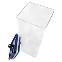 Kit Organizador Hermetico Dubai 5L para Alimentos Plastico Injetado Cozinha Transparente Unitermi Kit Organizador Hermetico Dubai 5L para Alimentos Plastico Injetado Cozinha Transparente Unitermi