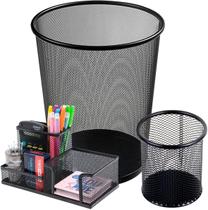 Kit Organizador Home Office Lixeira Porta Treco Porta Lápis Gv Office