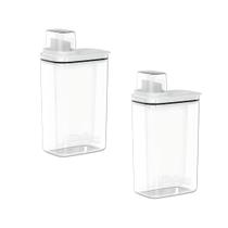 Kit Organizador Lavanderia 2 Dispenser 2,3L com Medidor Multiuso Limpeza Casa Kit Organizador Lavanderia 2 Dispenser 2,3L com Medidor Multiuso Limpeza Casa