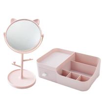 Kit Organizador Multiuso Gaveta Maquiagem Espelho Mesa