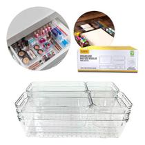 Kit Organizador Multiuso Modular 7 Peças Em Acrílico Kit Organizador Multiuso Modular 7 Peças Em Acrílico