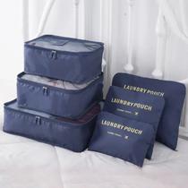 Kit organizador necessaire de mala 6 peças