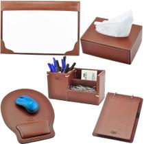 Kit Organizador para Escritório ATRIA em Couro Galvani Kit Organizador para Escritório ATRIA em Couro Galvani