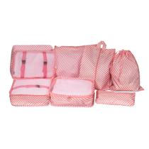 Kit organizador para mala de viagem 7 peças - listrado Kit organizador para mala de viagem 7 peças - listrado