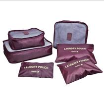 Kit organizador para malas de poliester 6 peças