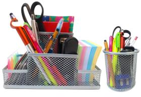 Kit Organizador Para Mesa Escritório E Porta Caneta