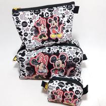 Kit Organizador Personalizado Presente Mimo Minnie e mickey dia das mães dia da mulher