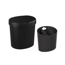 Kit Organizador Pia Bancada Cozinha Coza Brinox - Preto Kit Organizador Pia Bancada Cozinha Coza Brinox - Preto