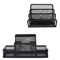 Kit Organizador Porta Treco Porta Caneta + Porta Cartas