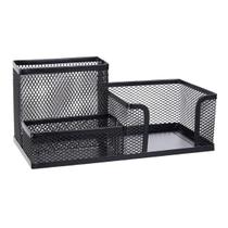Kit Organizador Preto com 3 Partes para Escritório Kit Organizador Preto com 3 Partes para Escritório