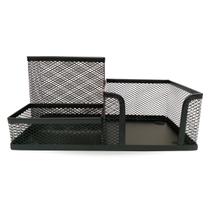 Kit Organizador Preto com 3 Partes para Escritório Kit Organizador Preto com 3 Partes para Escritório