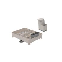 Kit Organizador Sobre a Pia 2 Peças escorredor e dispenser Ou LInha Liv Kit Organizador Sobre a Pia 2 Peças escorredor e dispenser Ou LInha Liv