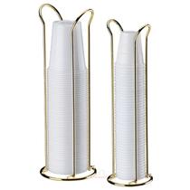 Kit Organizador Suporte Porta Copos Descartáveis 50/80 e 200ml Para Café Água Cozinha Dourado - Future Kit Organizador Suporte Porta Copos Descartáveis 50/80 e 200ml Para Café Água Cozinha Dourado - Future