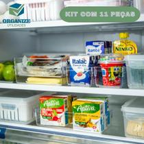 Kit Organizadores Acrílico Tamanhos 4P, 6M, 1G
