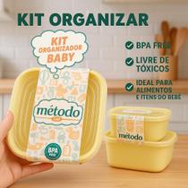 Kit Organizadores Baby Bpa Free 3 Tamanhos 400Ml, 600Ml,