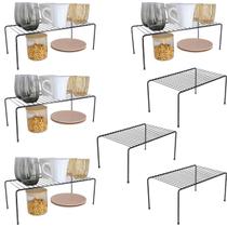 Kit Organizadores de Armário Aramado 4 Grandes 3 Médios Cozinha Plana Store Kit Organizadores de Armário Aramado 4 Grandes 3 Médios Cozinha Plana Store