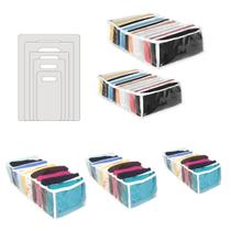 Kit Organizadores De Gaveta Colmeia 10Pc + Gabarito Dobrador