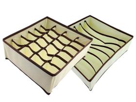 Kit Organizadores de Gavetas Para Roupas Intimas e Meias Em TNT Dobrável de 7 e 24 Divisórias Kit Organizadores de Gavetas Para Roupas Intimas e Meias Em TNT Dobrável de 7 e 24 Divisórias