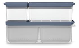 Kit Organizadores de Geladeira Electrolux Experience 3 Un Empilhável Modular com Escorredor