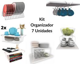 Kit Organizadores para armários 7 unidades - DICARLO